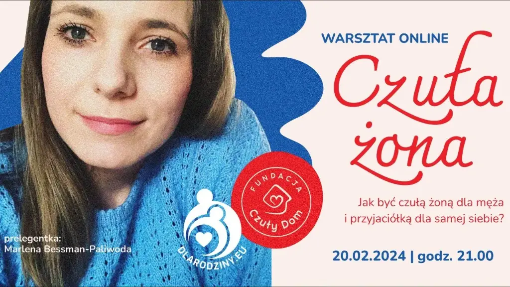 Warsztat online: Czuła żona. Prelegentka: Marlena Bessman-Paliwoda