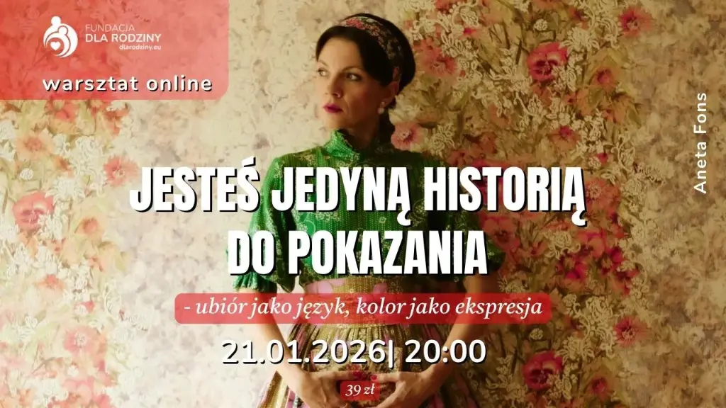 [warsztat online] "Jesteś jedyną historią do pokazania". Prelegentka: ANETA FONS 